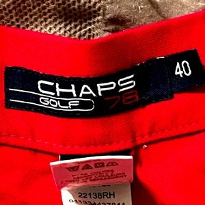 Mens Chaps Pink Golf Shorts 40waist
